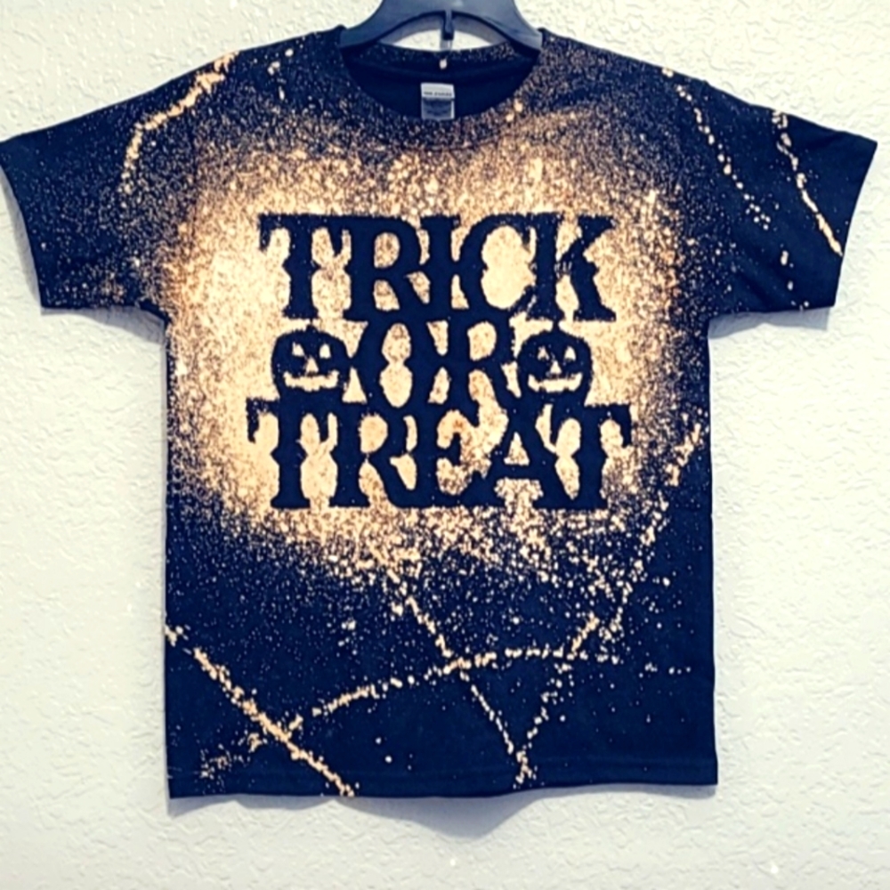 Halloween Custom T-Shirt Black/orange/white design